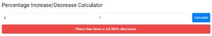 percentage decrease calculator